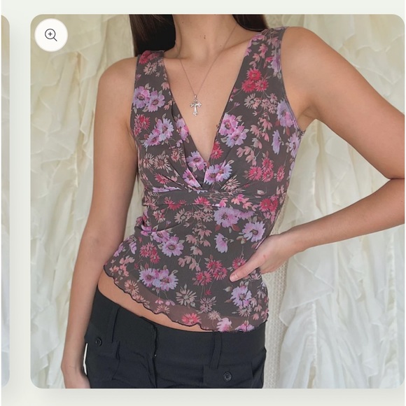 Y2K Ivia Retro Vintage Top - Picture 4 of 5